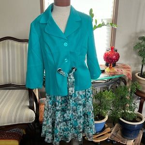 GSA Collection 2pc petite with printed skirt P575